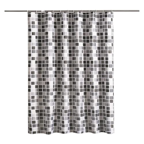 Rideau de douche imperméable tissu polyester mosaïque 150x200cm - 7