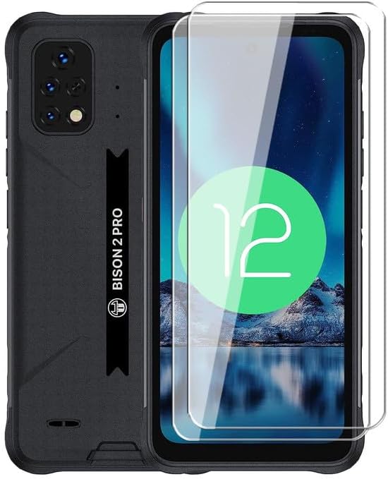 Miniatura 7 de WDMYLFTW Protector de pantalla compatible con Umidigi Bison 2 Pro, película de vidrio templado anti luz azul, dureza 9H, antiarañazos, sin burbujas