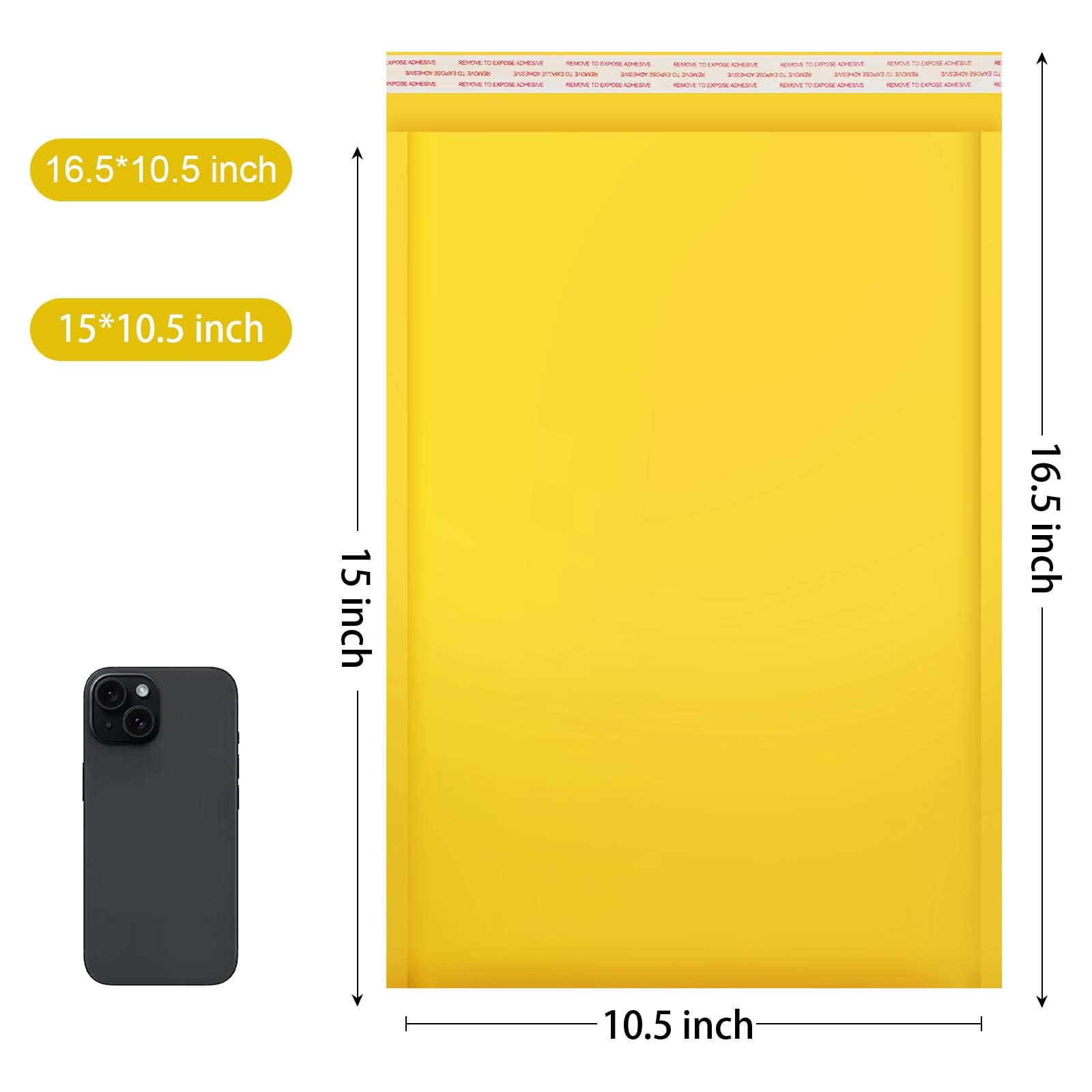 Dasen Sobres de burbujas de papel kraft de 10.5 x 15 pulgadas, paquete de 50 sobres de papel autosellantes para embalaje, sobres de sobres de fuerte adherencia, pequeñas bolsas de envío acolchadas