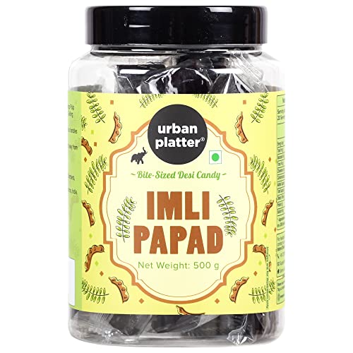 Imli Papad , 500 Grams [Bite-Sized Individually Wrapped Tamarind Pulp Cubes] Cover