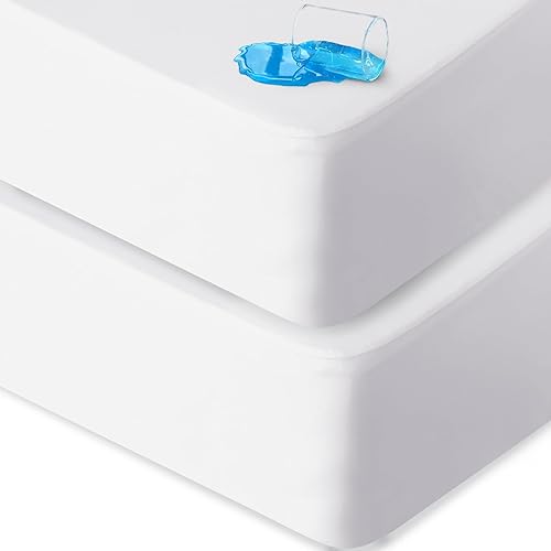 Miniatura 11 de Protector de colchón Queen impermeable, cobertura silenciosa y suave de tamaño Queen, protector de colchón con sábanas ajustadas y bolsillo profundo