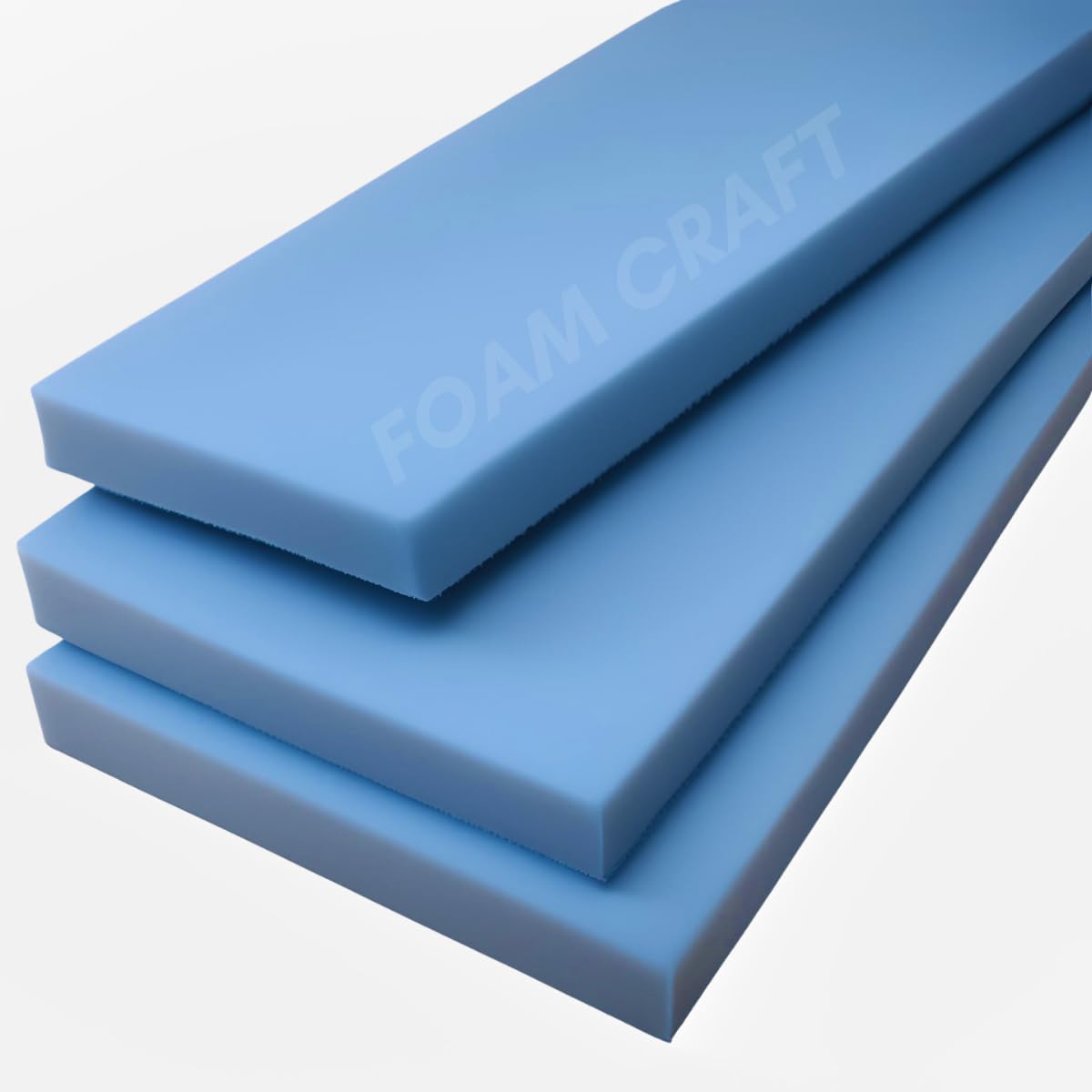 Upholstery Foam Premium Quality Replacement Foam Cut to Any Size High Density Cushions Seat Pads for garden Seating, Stool Chair Firm Foam (Bule Foam, 40x60x12.5cm)
