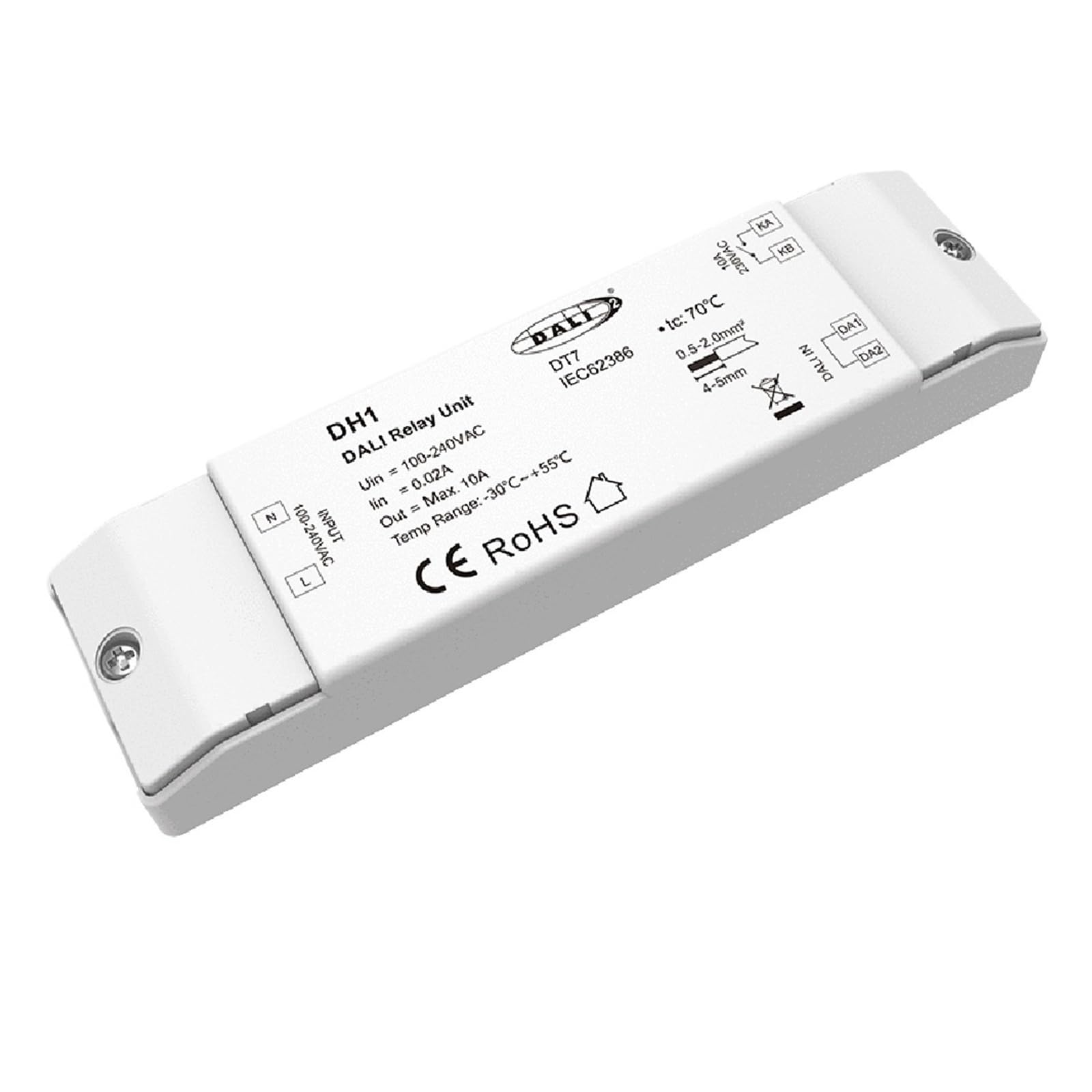 DH 1CH Dali AC Relais domotique switch 2CH 5A 230V