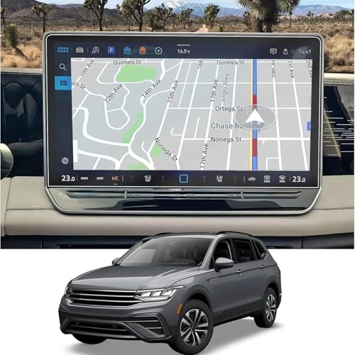 Verre trempé VW Tiguan 2024 protection anti-rayures pour navigation 15''