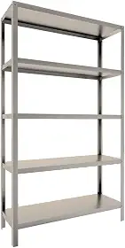 Estante Inox 5 Planos Organizadora Moderna Multiuso Promo24h