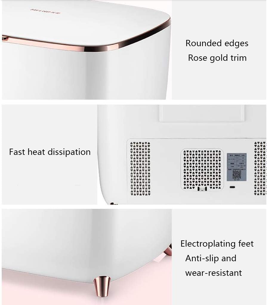 Beauty Portable Personal Mini Refrigerator Cosmetic Mirror Refrigerator Suitable for Bedroom Dormitory car for Skin Care and Cosmetics