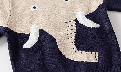 HUAER& Baby Boys Girls Knit Sweater Unisex Cotton Cartoon Animal Pullover Sweatshirt2