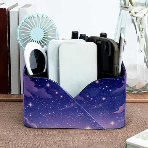 Boîte de rangement ciel étoilé violet pour vos essentiels