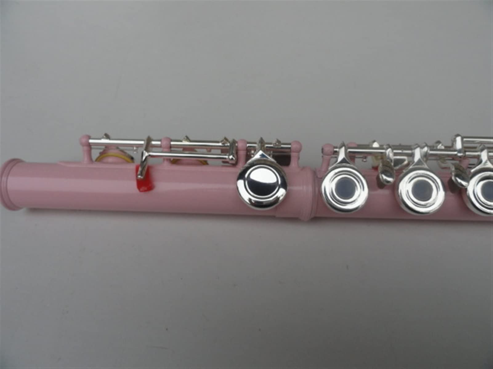 ZUZU Instrumento De Viento 16 Orificio Agujero Abierto C Flauta Blanco Cobre B Cola E Tecla Pink Flauta Kit Flauta
