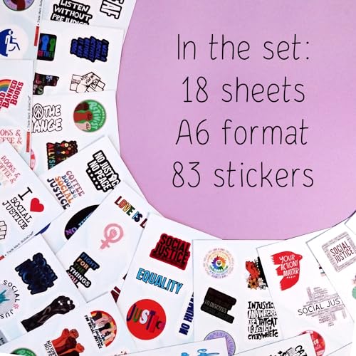 Autocollants de justice sociale égalité activisme sticker vinyle - 5