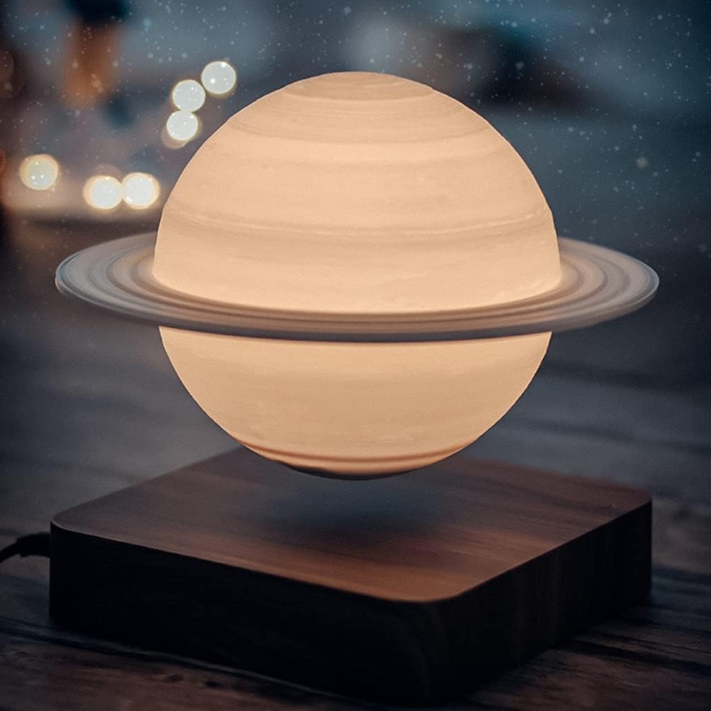 Lampe Mit Magnet Zum Leuchten Bringen VGAzer Magnetische schwebende Mondlampe, schwebender und sich drehender