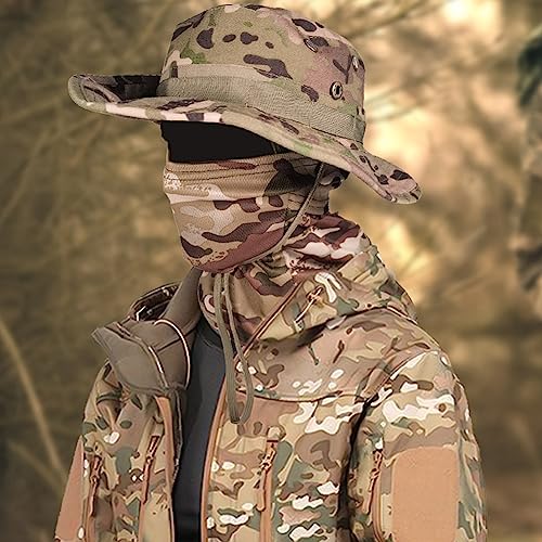 NALEINING Viseira de sol + boné balaclava, chapéu de proteção solar ao ar livre, para pesca, escalad