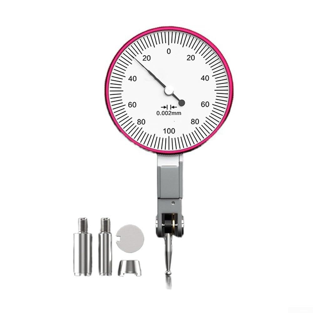Messuhr Präzisions-Messuhr 0.002mm Teilung für genaue Messungen mit Automatik-Umkehr Mechanische Uhr 0-0.8mm Bereich(Large 0-0.2mm​)