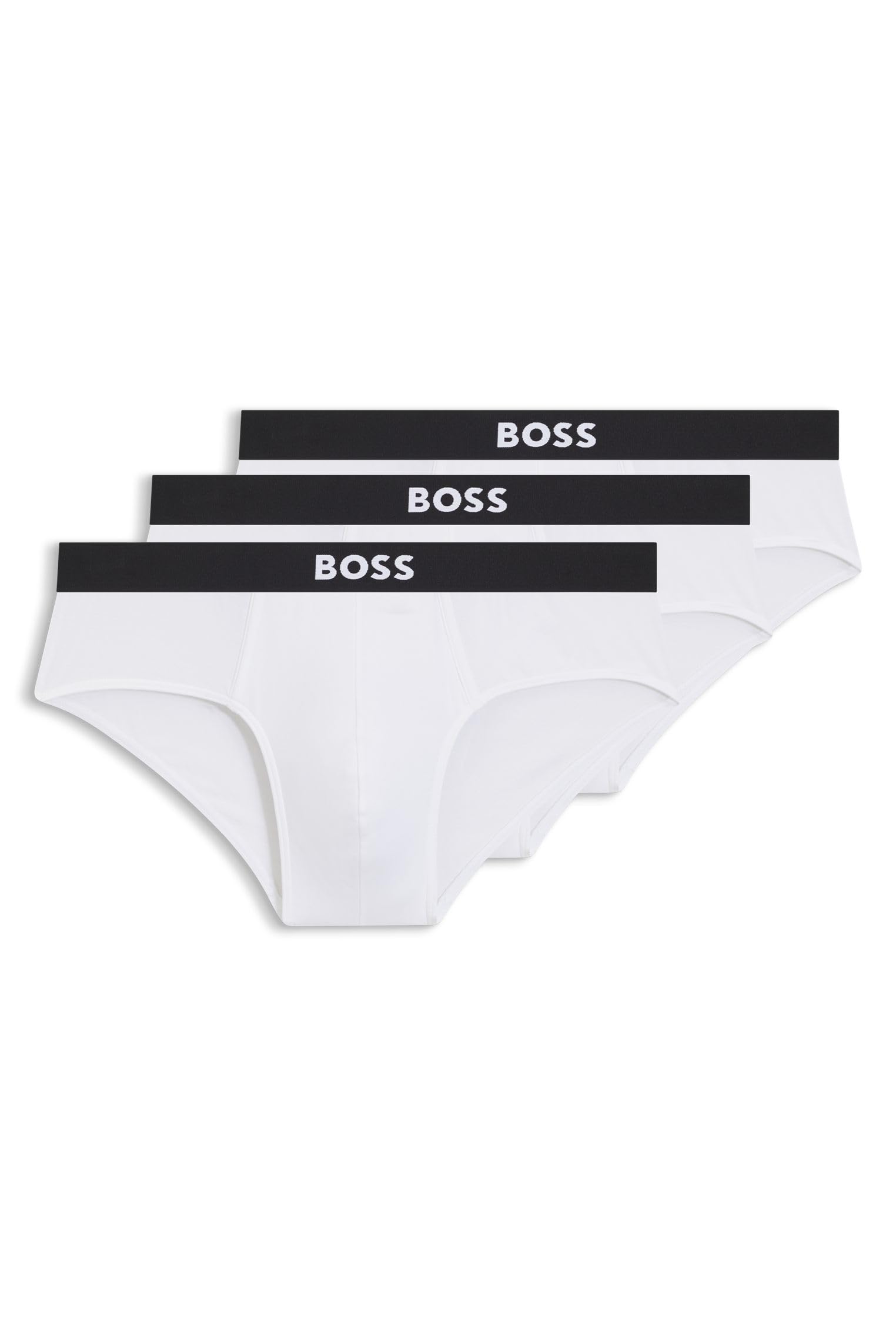 Hugo Boss Herren Slip aus Baumwolle, 3er-Pack