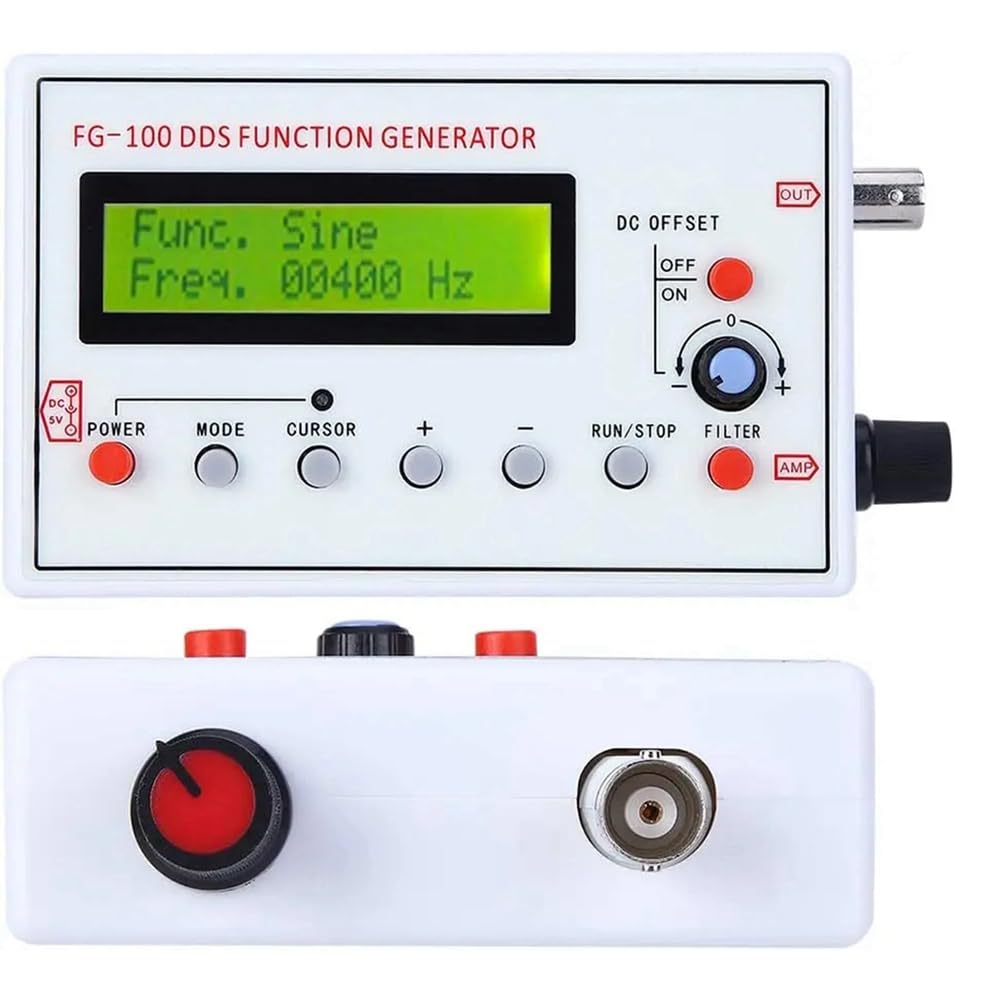 FG-100 DDS Funzione Generatore di Segnale Contatore di Frequenza 1 Hz - 500 KHz Modulo Sinus + Quadrato + Triangolo + Forma d' a denti di