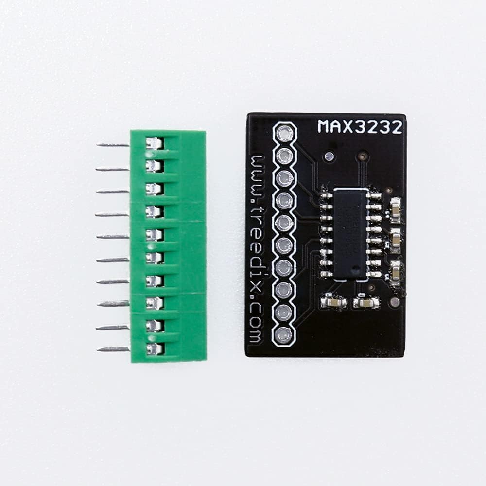 Treedix 2pcs Mini RS232 to TTL MAX3232 Convert Adapter Board Transceiver Breakout Board 3v-5v
