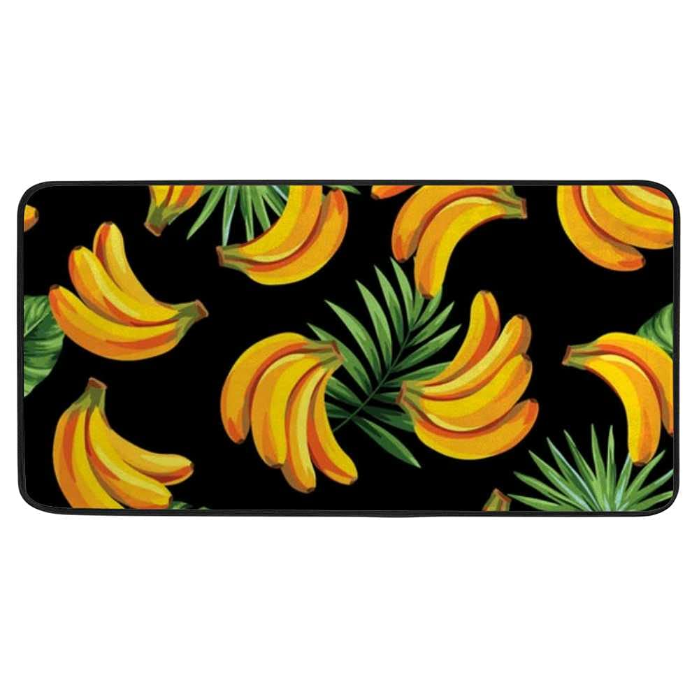 Grand tapis de sol de cuisine CHONGHONG doux et lavable jaune 99x50
