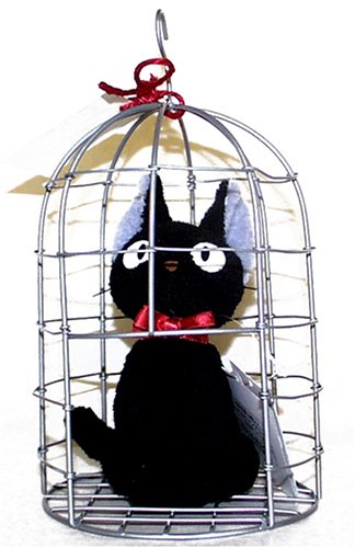 Amazon.co.jp: 魔女の宅急便 おすましジジ カゴ入り S : おもちゃ