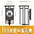 Yoenecea Outdoor Lighting Fixtures Wall Mount, Outdoor Wall Lights Modern with Frosted Glass, Aluminum Exterior Light for House Outdoor Wall Lantern for Garage Porch Carriage Patio (12.2''H, 1 pc)