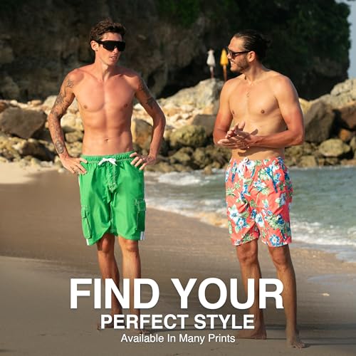 Image of Kanu Surf Men's Big Viper Extended Size Stripe Swim Trunk