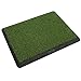Velvet Golf Practice Mat Non Slip Portable Training Hitting Mat for Indoor Outdoor Use Engineering Grass 44.4x34cm