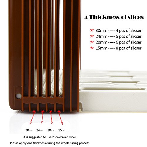 Sealive Bread Slicer Bread Machine Parts,Toast Bagel Loaf Sandwich Slicer Cutter Great for the Baker and Housewife, Foldable and Adjustable Home Kitchen Accessories, Easy to Use