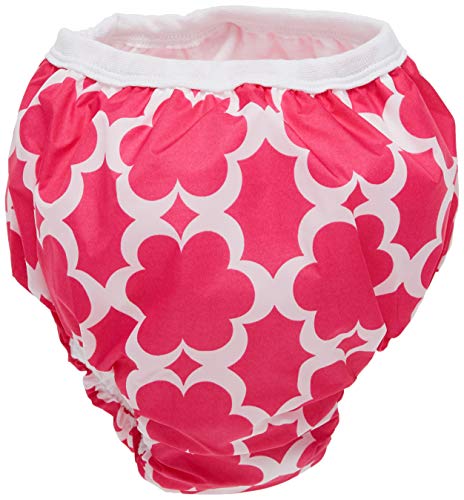 Kushies Baby Waterproof Training Pant, Fuchsia, 38-44 Pounds, Modern Flowers, X-Large