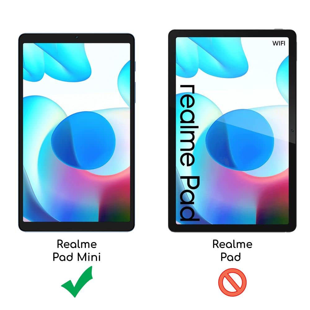 Cover Trasparente + Vetro Temperato Per Realme Pad Mini 8.7 (2022) – Custodia In Silicone TPU Antiurto, Sottile E Leggera