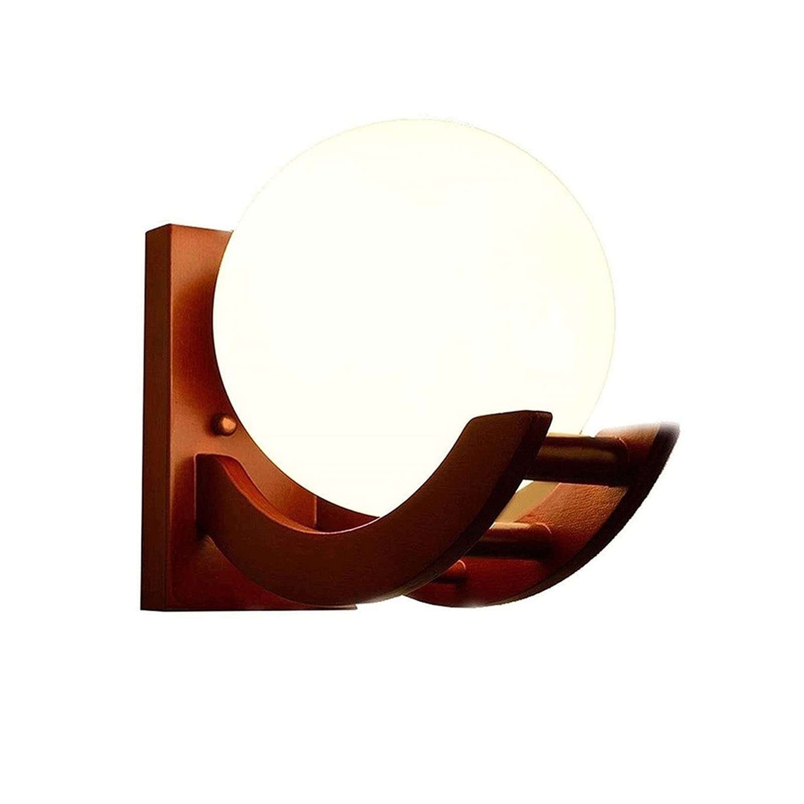 E27 drewniana lampa ścienna Led nowoczesne oświetlenie wewnętrzne oświetlenie ścienne światło szklane szklane lampy podłogowe Lictes of Lites, Led Gardy Dekoracyjne światła do sypialni na zewnątrz