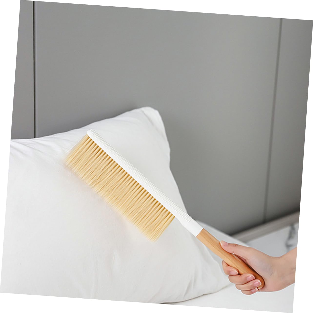 Ciieeo 4 Stück Handbesen mit Holzgriff Weiche Staubbürste für Möbeln und Oberflächen für Sofa Bett Schreibtisch und Fensterbänke