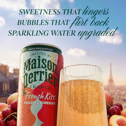 Maison Perrier French Kiss Sweetened Sparkling Water, Peach & Cherry - image 3