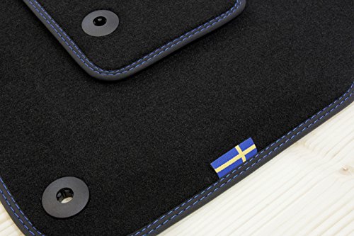 Tapis de sol en suède tuning-art D100 pour Volvo V40 2012-2019