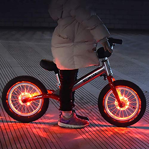 Luckiner Luci della ruota della bici Impermeabile
