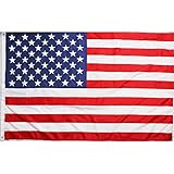 DLORY American Flag 4x6 ft Light Weight Polyester UV Fade Resistant US 2 Brass Grommets Outdoor Indoor Printing USA Flags