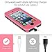 Waterproof Case for iPod 5 iPod 6 iPod 7, Meritcase Waterproof Shockproof Dirtproof Snowproof Case Cover with Kickstand for Apple iPod Touch 5th/6th/7th Generation for Snorkeling Swimming Diving(Pink)