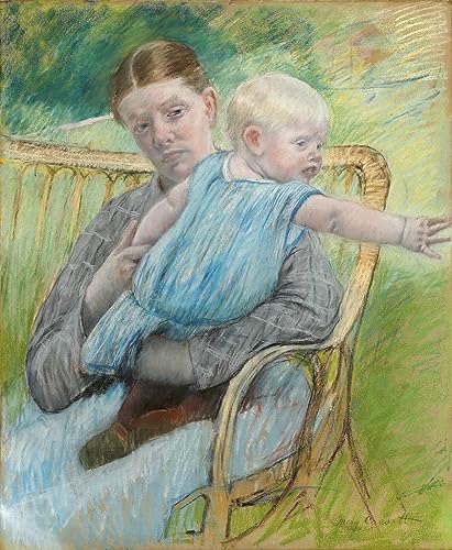 Affiche toile Mary Cassatt décoration salon chic portrait impression d'affiches 60x90