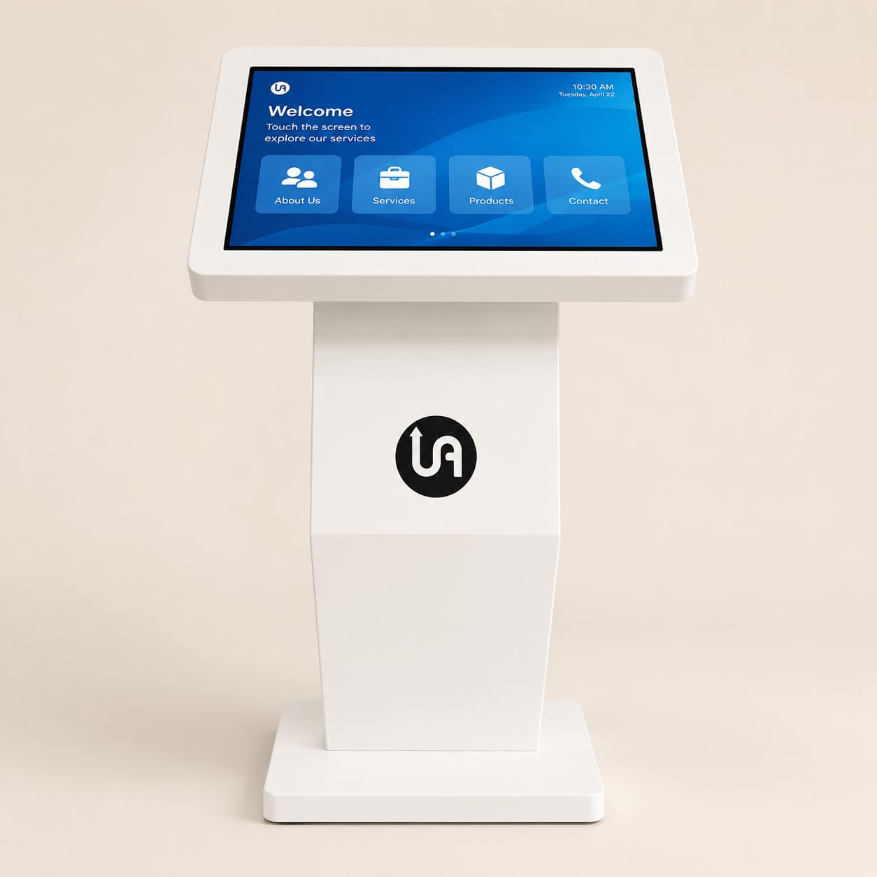 24 Inch White Digital Podium | Full HD Touch Display | Interactive Digital Kiosk | USB & Wireless Support | Smart Information & Presentation Podium-picture-32