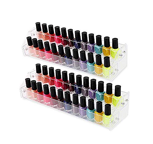 LiangHui Nagellack-Regal, transparent, geeignet für Gewürze, Prospekte, ätherische Öle, Messe-Geschenke und Proben 2…