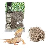 Quality Growers - The Habitat Life - Natural Spanish Moss - for Reptiles, Amphibians & Invertebrates Terrariums - Humidity Control - Breathable Bedding - Dye-Free & Safe - Small - 1 Pack