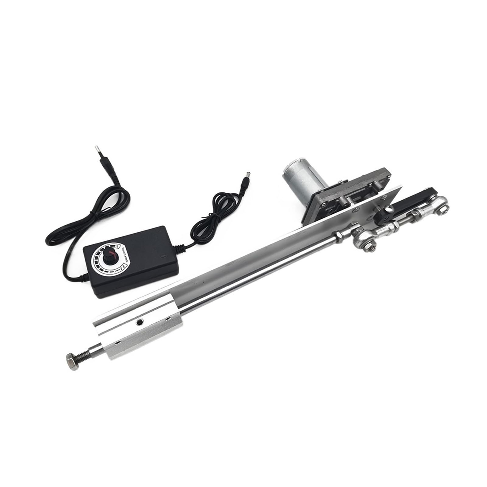 Reciprocating Cycle Linear Actuator 24V Gear Adjustable Telescopic Motor DIY with Speed Controller Stroke 3-15CM for DIY Use(DC24V,120RPM)
