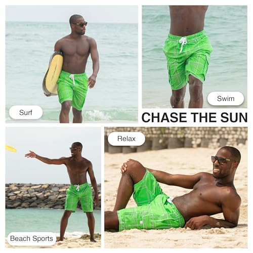 Image of Kanu Surf Men's Flex Plaid Swimtrunk
