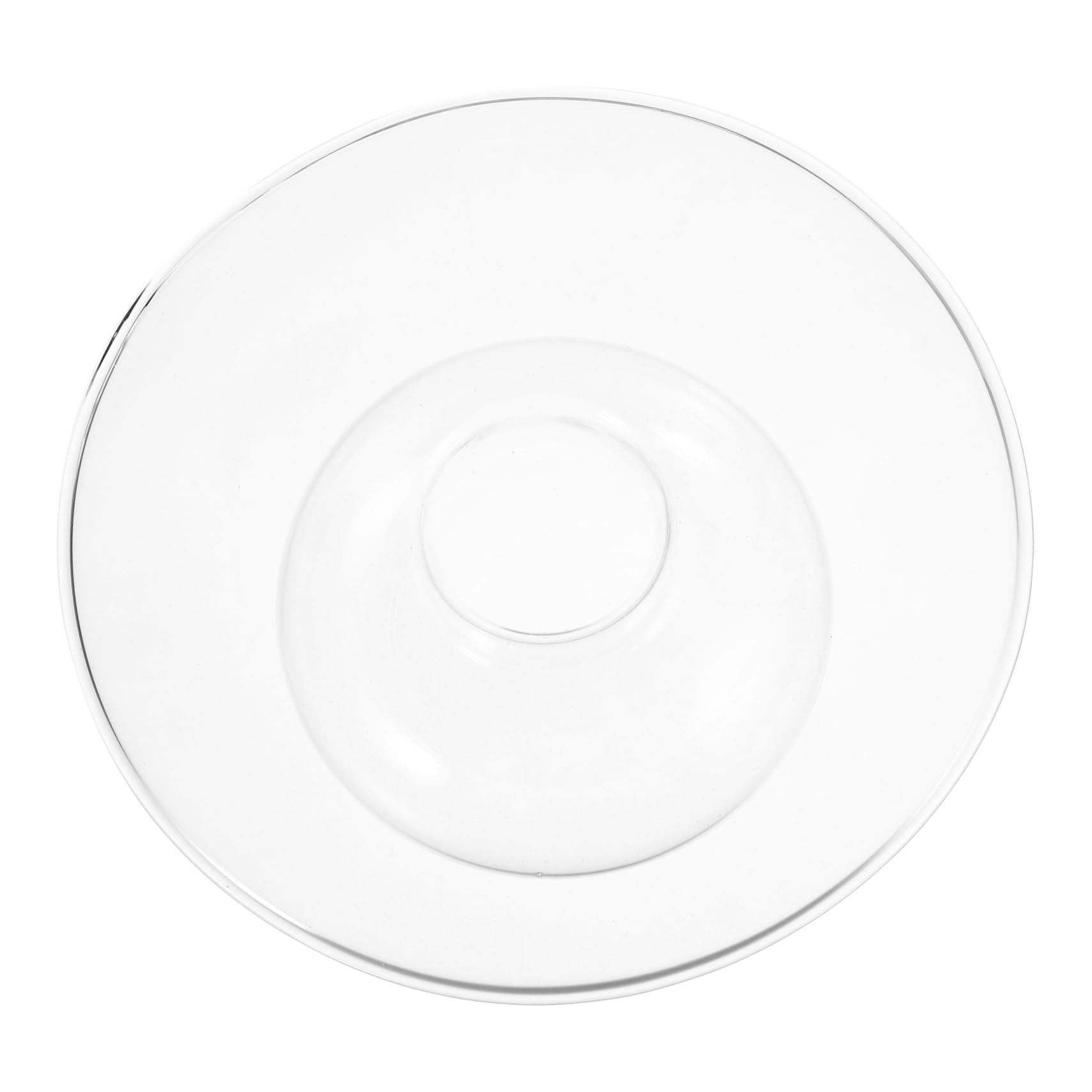 GRIRIW Plate Insulated Lid Artisanal Trifle Bowl Ice Smoke Effect Dinnerware for Home Hotel