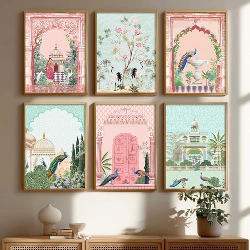 Image of kotart Traditional Pichwai Wall Art Paintings with Frame for Home Decor - Framed Wall Painting for Living Room Bedroom Office Room Decor - Painting for Wall Decoration - (13x17 inch, A)