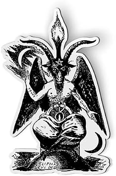 Baphomet Lucifer Magnet for Car, Fridge, Locker, 6 in