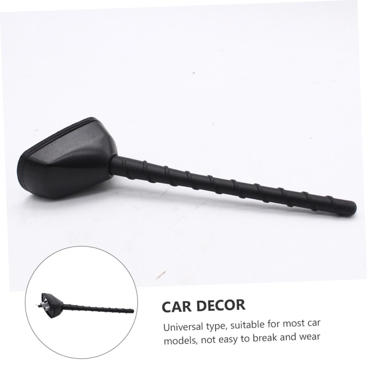 Antenne de Toit de Voiture Compacte Noire en Abs 1 Pièce