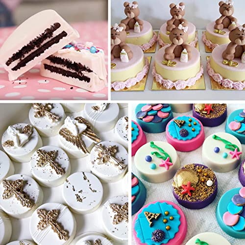 Sidosir 3Pcs Silicone Mold For Oreo Cookie Chocolate, 12-Cavity Round Cylinder Chocolate Cover Molds For Candy, Silicone Baking Molds For Mini Cakes, Jelly #TOP6