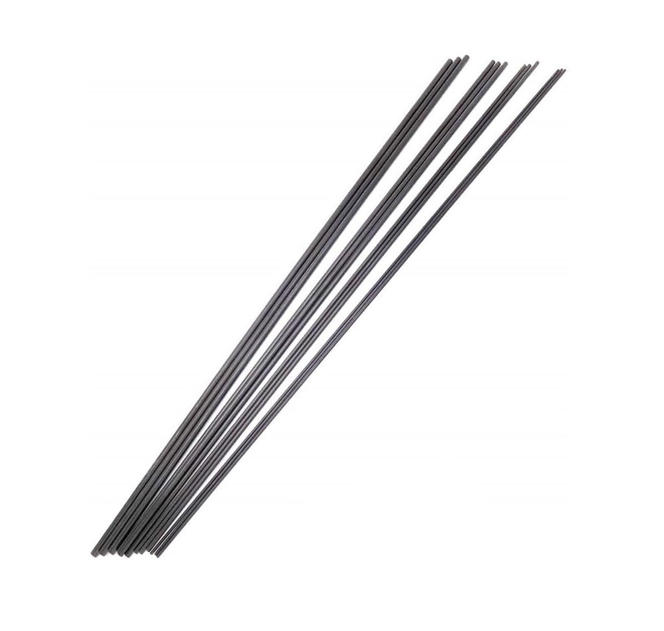 Aste in fibra di carbonio da 5 pezzi, lunghezza 500 mm, 12 diametri da 1 mm a 12 mm(5pcsx8mm)