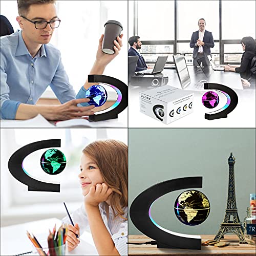 Gresus ML01C Multicolor Changing Magnetic Levitation Floating World Map Globe thumb #4