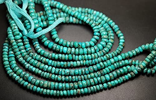 Turquoise d'Arizona perles facettées pour créer un collier bohème chic