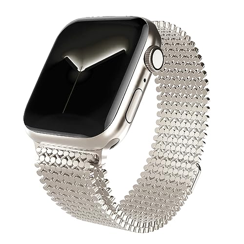 Bracelet de montre en acier inoxydable haut de gamme compatible Apple Watch 41mm et 49mm